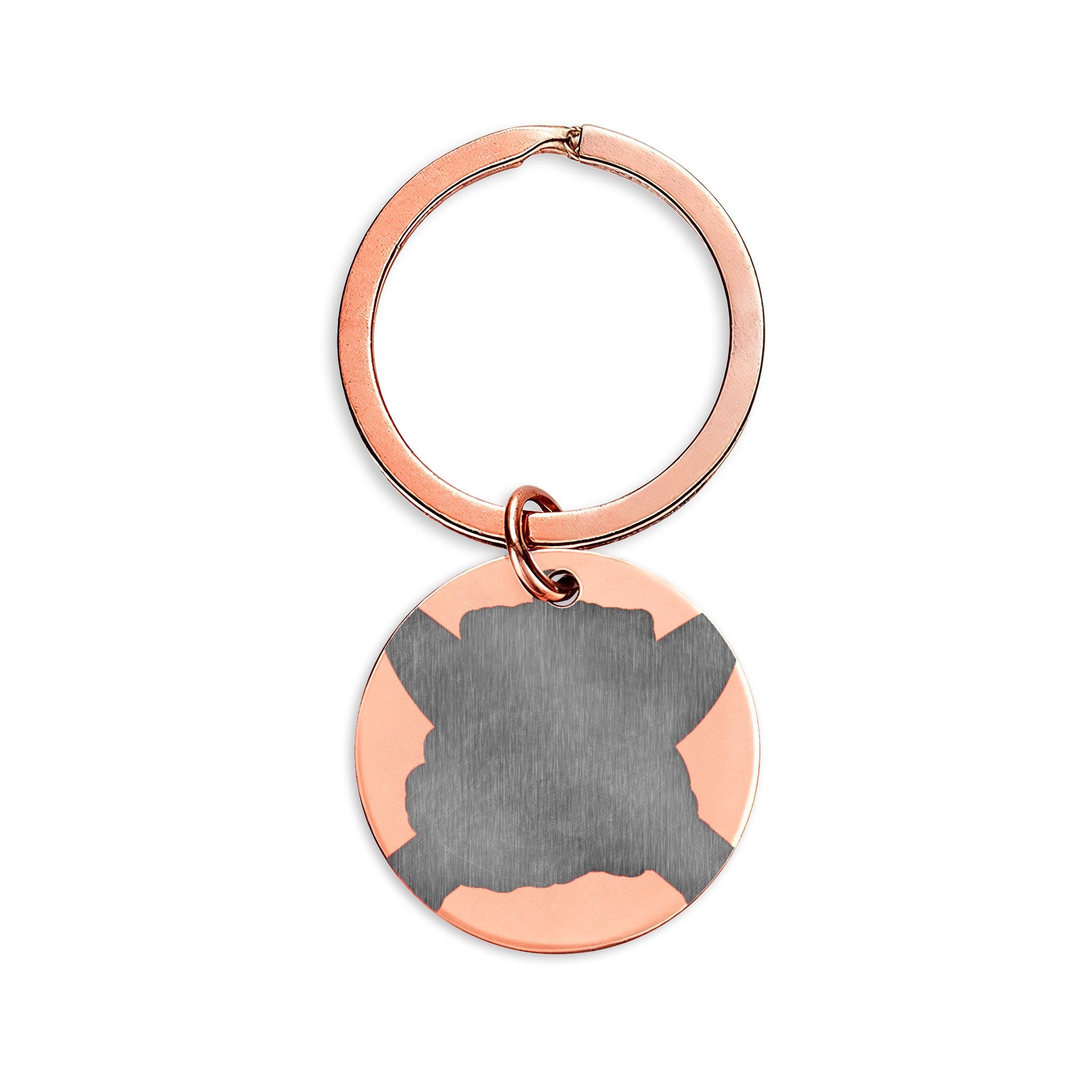 Stainless Steel Round Keychain (Engraving)