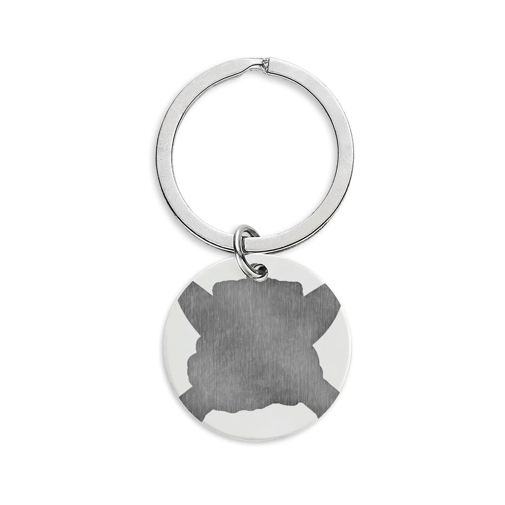 Stainless Steel Round Keychain (Engraving)