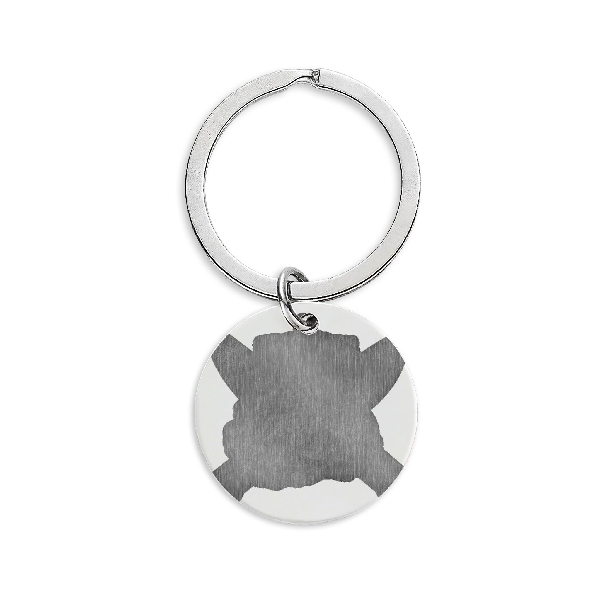 Stainless Steel Round Keychain (Engraving)